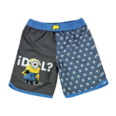 Minions Idol Print Kids Swimming Shorts 